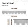 Eye Envy ProGlide Cat Comb for Long Haired Cats Comb Removes Undercoat and Excess Hair Removes Tangles and Knots Prevents Mat Fur Dual Tooth Comb