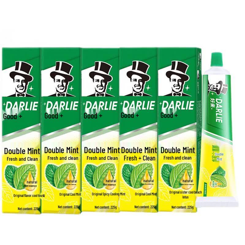Darlie Double Mint Toothpaste 225g x 5 Pack