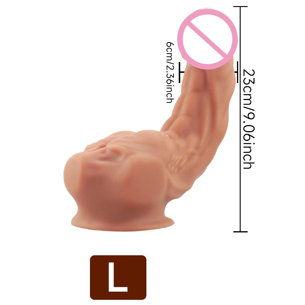 Penis Extra Realist din Silicon, Masturbatori cu Dop Vaginal și Anal pentru Femei, Jucării Sexuale pentru Adulți cu Ventuze Puternice, Jucării Sexuale 18+