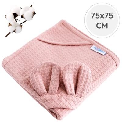 Babyu, Senso Hooded Bath Towel with Ears Cotton 75x75