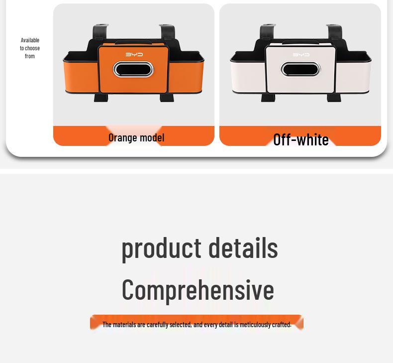 Compatible Storage Box/Cup Holder for BYD Seagull, Song Plus/Pro, Han, Dolphin, Qin Seats