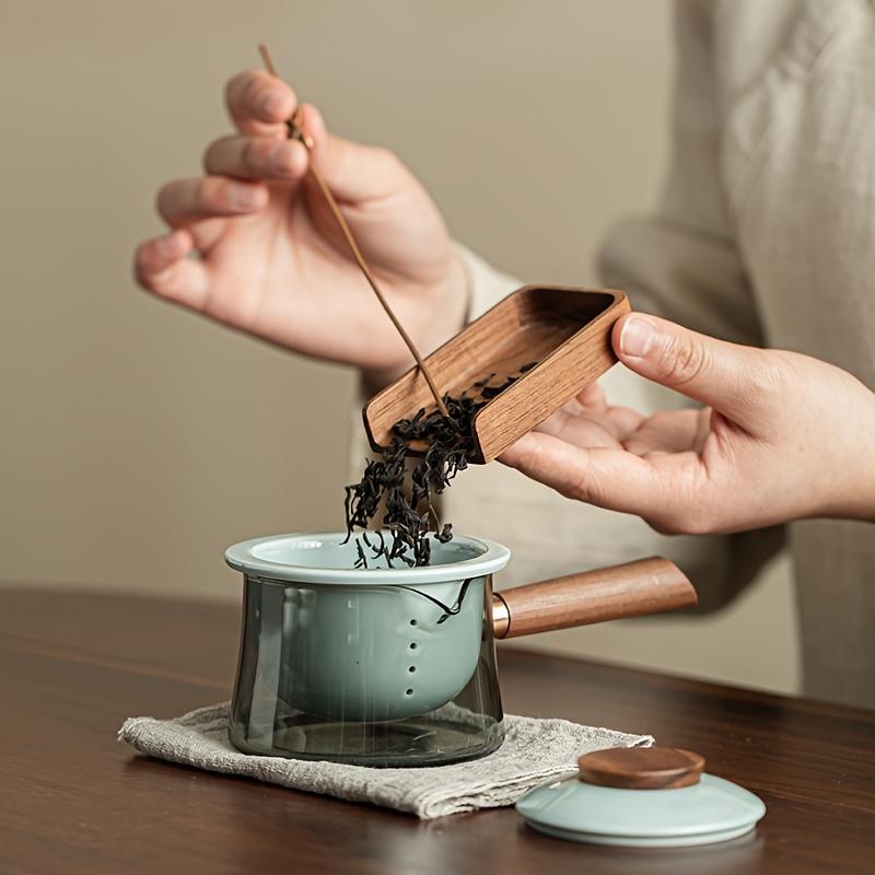 1 sada jednoduchá keramická čajová sada Venkovní cestovní přenosná čajová sada s úložným sáčkem Čínské čajové nádobí Gongfu Spařovač proti opaření 1 čajová konvice a 3 šálky čaje