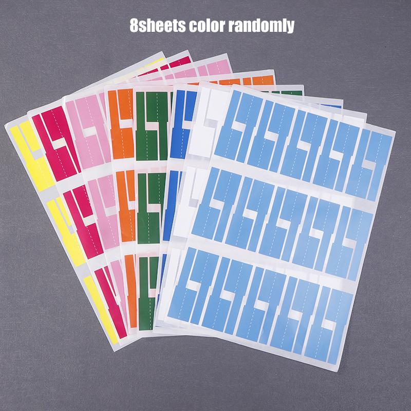 

240pcs Self-Adhesive Cable Labels Colorful Waterproof Wire Marking Ties Laser Printer Stickers Fiber Wire Labels Organizers