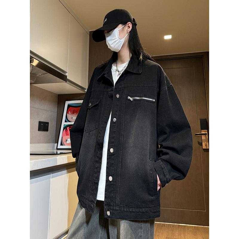 

Джинсовая куртка мужская верхняя одежда на весну мужская повседневная мужская рабочая одежда весенние и осенние куртки пара топов 3XL