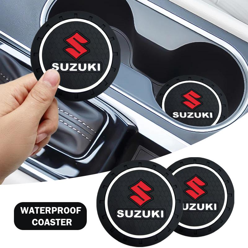 Car Cup Holder Pad Slot Non-slip Coaster Mat for Suzuki Swift SX4 Samurai Sport Jimny Grand Vitara Alto GW250 Splash Swace