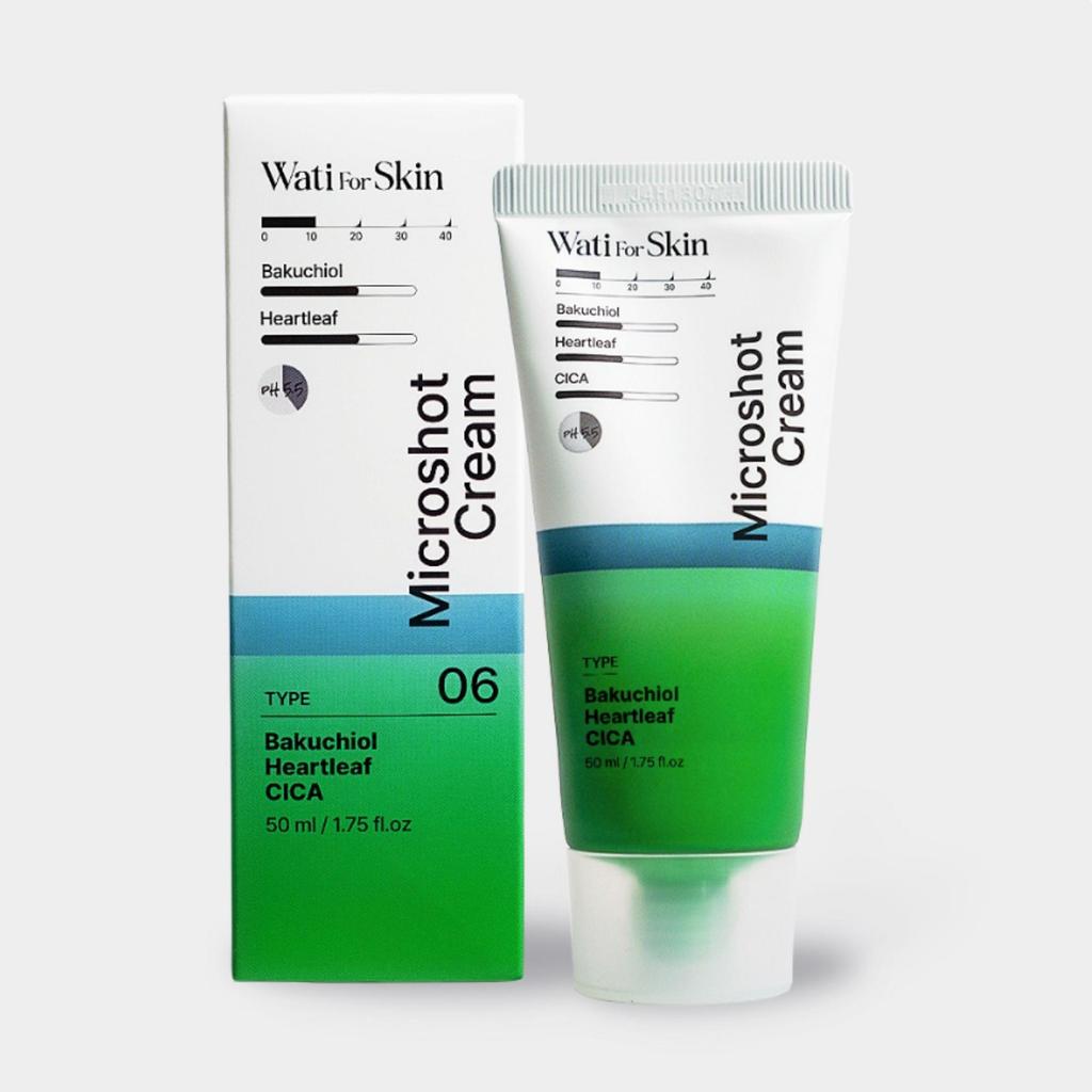 wati for skin Bakuchiol Herzblatt CICA Microshot Creme 50ml
