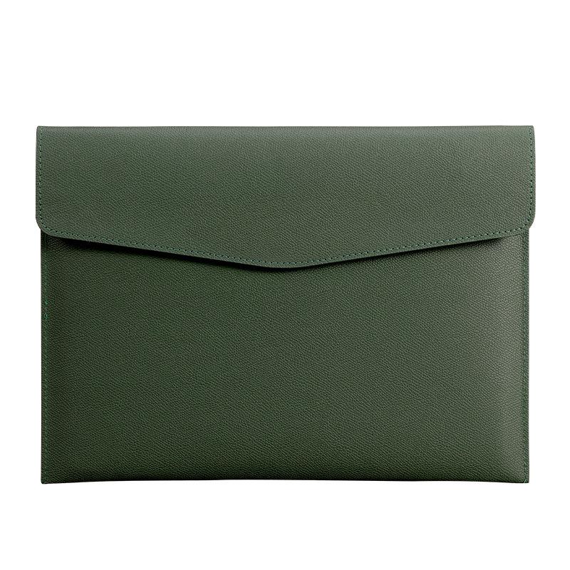 A4 Textured Leather File Bag, Custom Logo, Waterproof, Large Capacity Document Holder