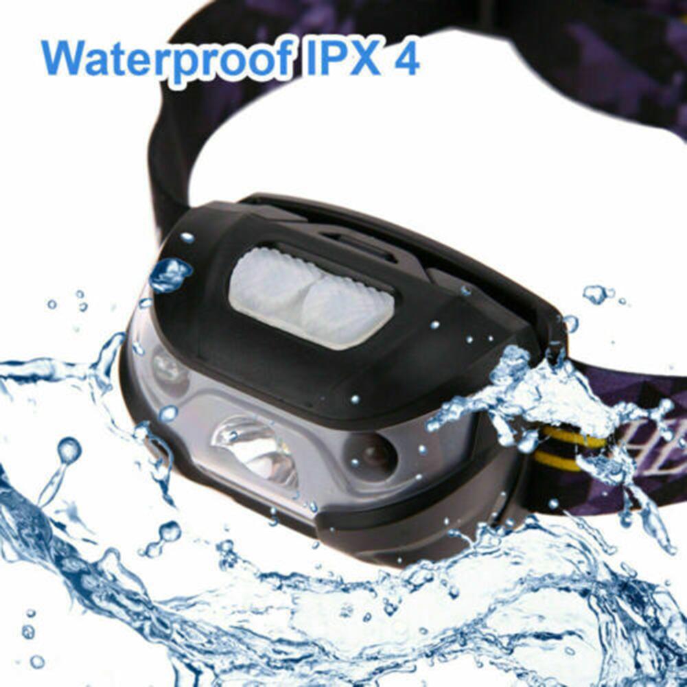 Mini Head Lamp LED Motion IR Sensor Rechargeable Headlight Portable Fishing Flashlight USB Rechargeable Waterproof Camping Light