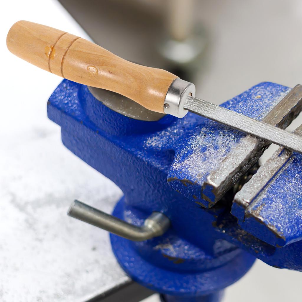 5 Stück Holzgriff für Feilen-Schneidwerkzeug Ergonomische Form 113 cm Länge Hohe Schlagfestigkeit Sichere Metallhülse Passend für Raspel