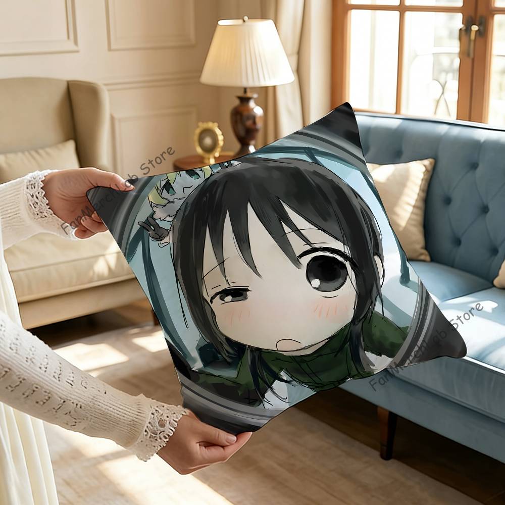 GGirls Last Tour Pillow Covers Cartoon Sofa Decorative Home Doublesided Printing Short Plush Cute Cushion Cover