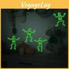 Glow Halloween Skeleton Wall Sticker Pvc Decal For Living Room And Decor Home