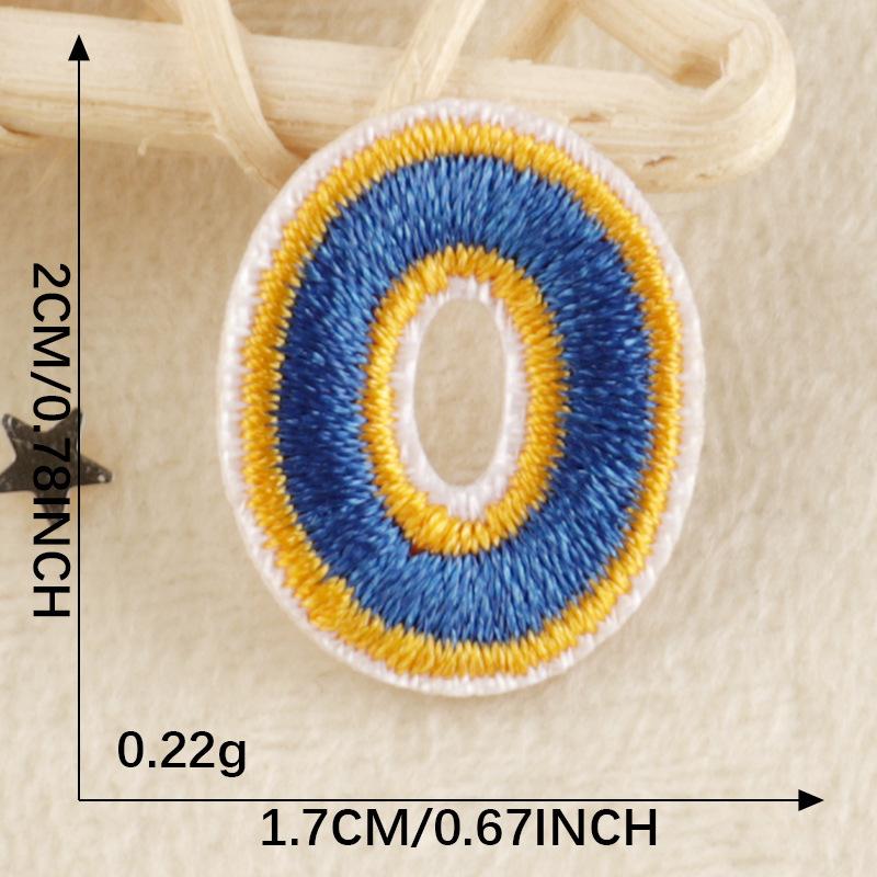 A-Z Embroidery Sticker Cartoon Original English Patch Clothing Accessories Badge Accessories Ironing < Unk > < Unk > Wappen Cloth Sticker