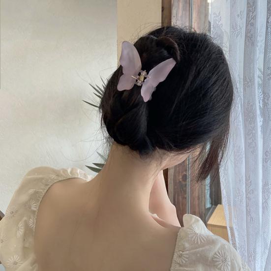Fashion Hair Claw Elegant Cross Teeth Butterfly Shape Design Hair Clip Hair Accessories