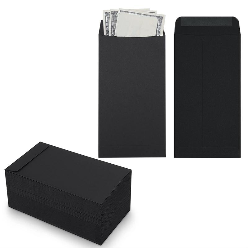 100PC Money Envelopes for Cash Gift Cards Cash Envelopes Seeds Self-Sealing Organizing Coins 8.89x16.5cm