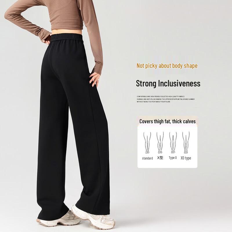 Women's High-Waist Draped Wide-Leg Casual Pants