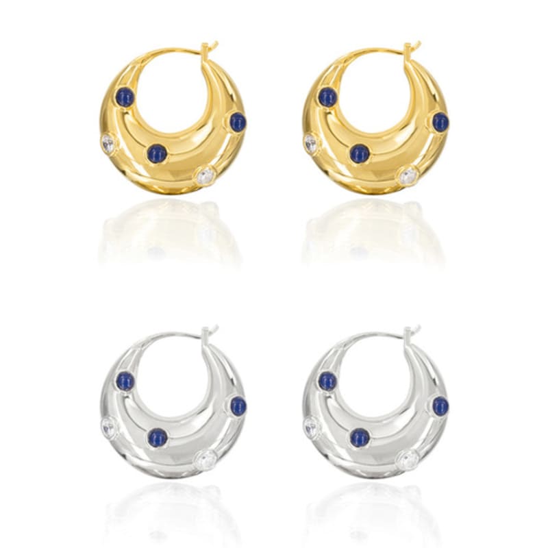 

Comelico Atelier Brioche Hoop Earrings Silver