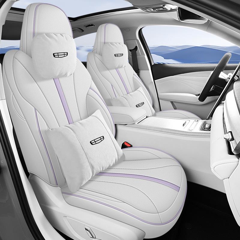 Xingrui L Full Leather Car Seat Cushion for Five-Seat Vehicles - New Model for All Seasons