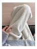 2024 Women's White-Gray High-Waisted Loose Casual Straight-Leg Sweatpants
