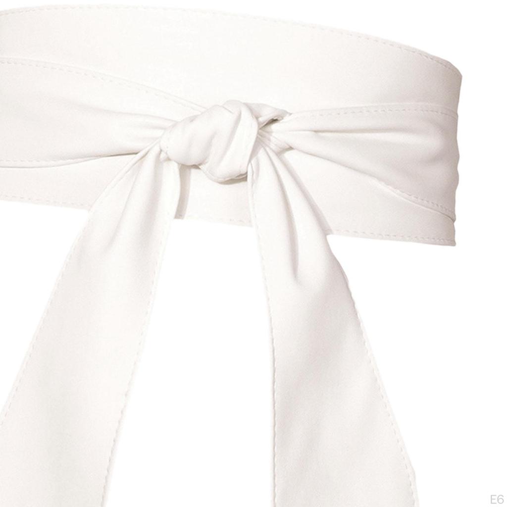 Stylish Wide Belt with Self-Tie Closure for Women's Fashion