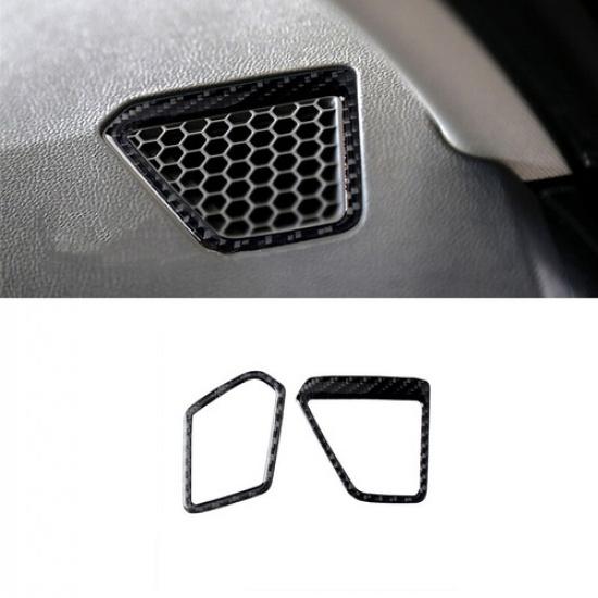 2pcs Carbon Fiber Car Front Side Air Vent Outlet Sticker For BMW 3 G20 -