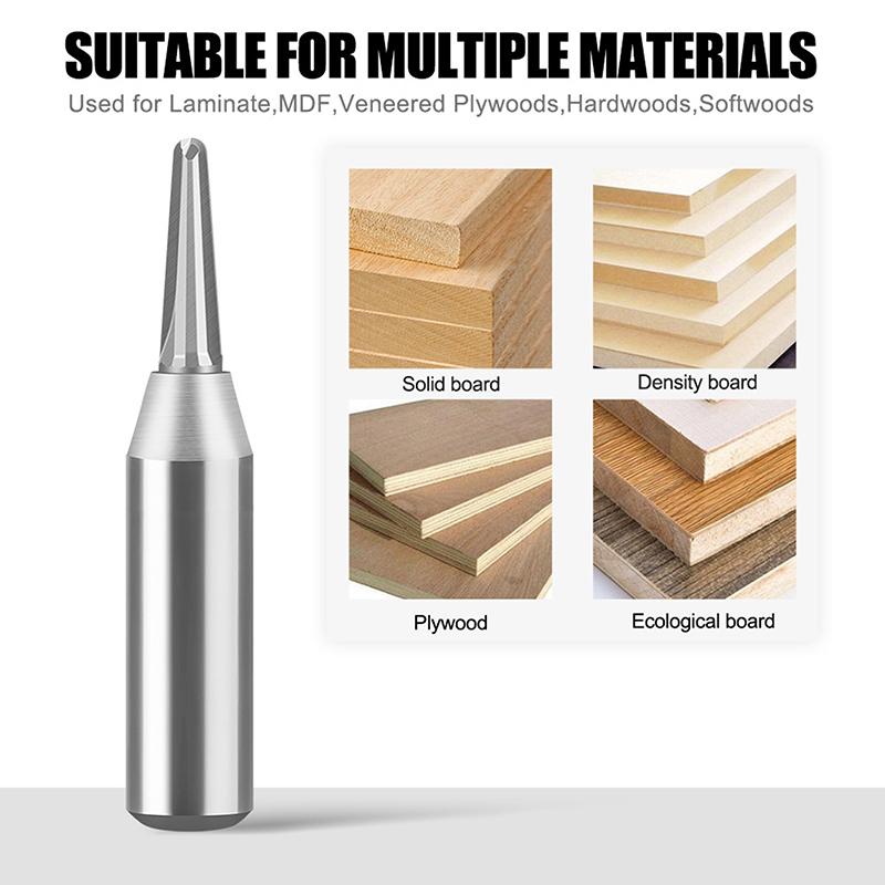 Tct V-Groove Round Bottom Cutter Woodworking Arc Groove Processing Tool For Bending & Milling Tct Round Bottom Cutter