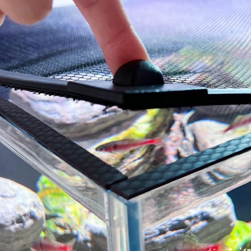 Rete di Protezione Anti-Salto per Acquario Magnetica Copertura Rete Fai-da-te Facile Installazione Copertura Rete per Acquario Rete per Acquario Tartarughe Acquario