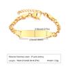 Personalized Engrave ID Name Bracelet Stainless Steel Wrist Chain Customized Jewelry for Women Girlfriend Family Gift