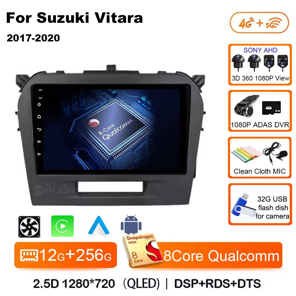 Android 14 Carplay Auto Qualcomm Car Radio Multimedia Player For Suzuki Vitara 2017 2018 2019 2020 Autoradio Stereo Head Unit