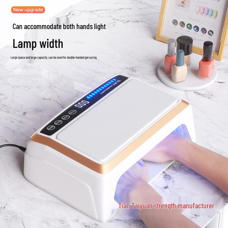 

High-Power Dual Hand UV Curing Lamp with Wearable Nail Manicure Rest European Plug (Germany, France, Russia, Korea)