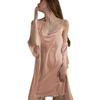 Sexy pajamas women's two-piece set high-end French elegance luxury heavy spring and summer suspender silk nightgown nightgown