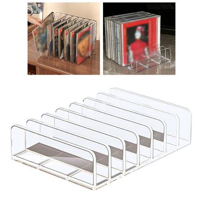 Boîte de rangement DVD Présentoir CD Acrylique Transparent Ne comprend pas les DVD Accessoire de Décoration Intérieure En Stock