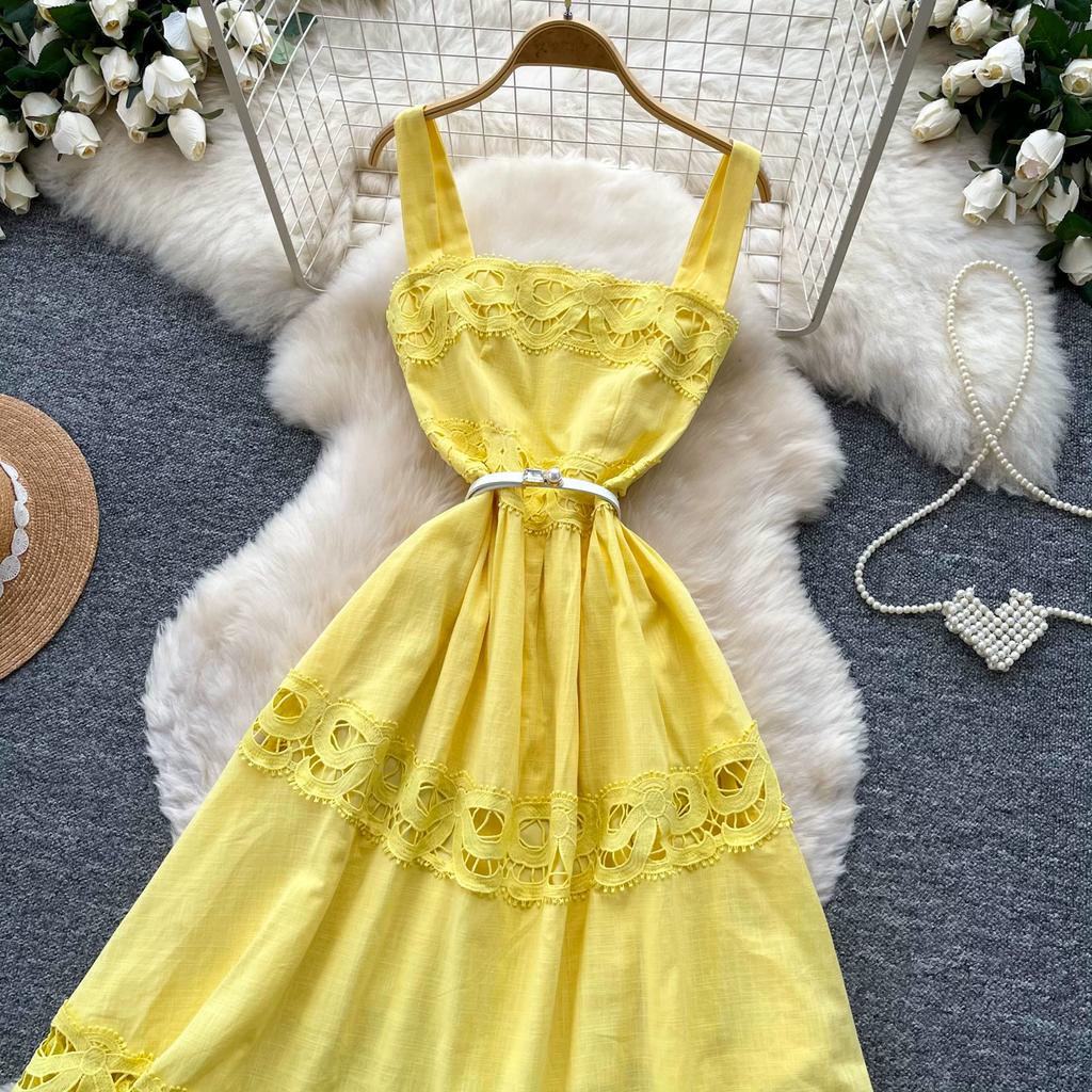 Runway Elegant Formal Luxury Evening Dresses Women Summer Embroidery Lace Short Dress Female Hollow Out Crochet Short Dress