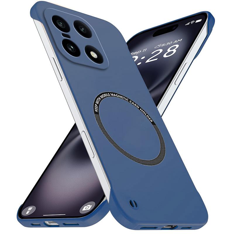 Hochwertige, ultradünne, rahmenlose Hülle für Magsafe für OnePlus 15, magnetisches kabelloses Laden, matte Linsenabdeckung, stoßfeste Hülle