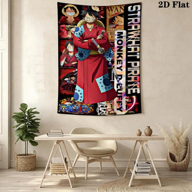 One Piece Adventure Begins Tapestry Background Cloth Wallmounted Background Wall Hanging Cloth Background Cloth Homestay Soft Decoration Tapestry