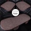 All-Season Light Luxury Ice Silk Linen Car Seat Cushions, Breathable & Non-Slip
