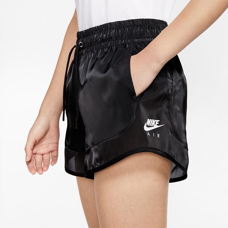 Nike Silk Smooth Semi-Transparent Sports Training Running Casual Shorts Women shorts Black CU5521-010