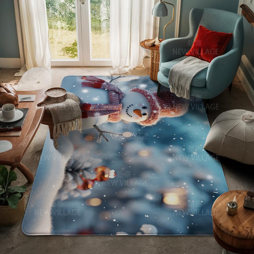 Koberec ke vchodu do domu Rohožka ke dveřím do domu Obývací pokoj Vana Koupelna Protiskluzové koberce s absorpcí vody vana Veselé Vánoce zima