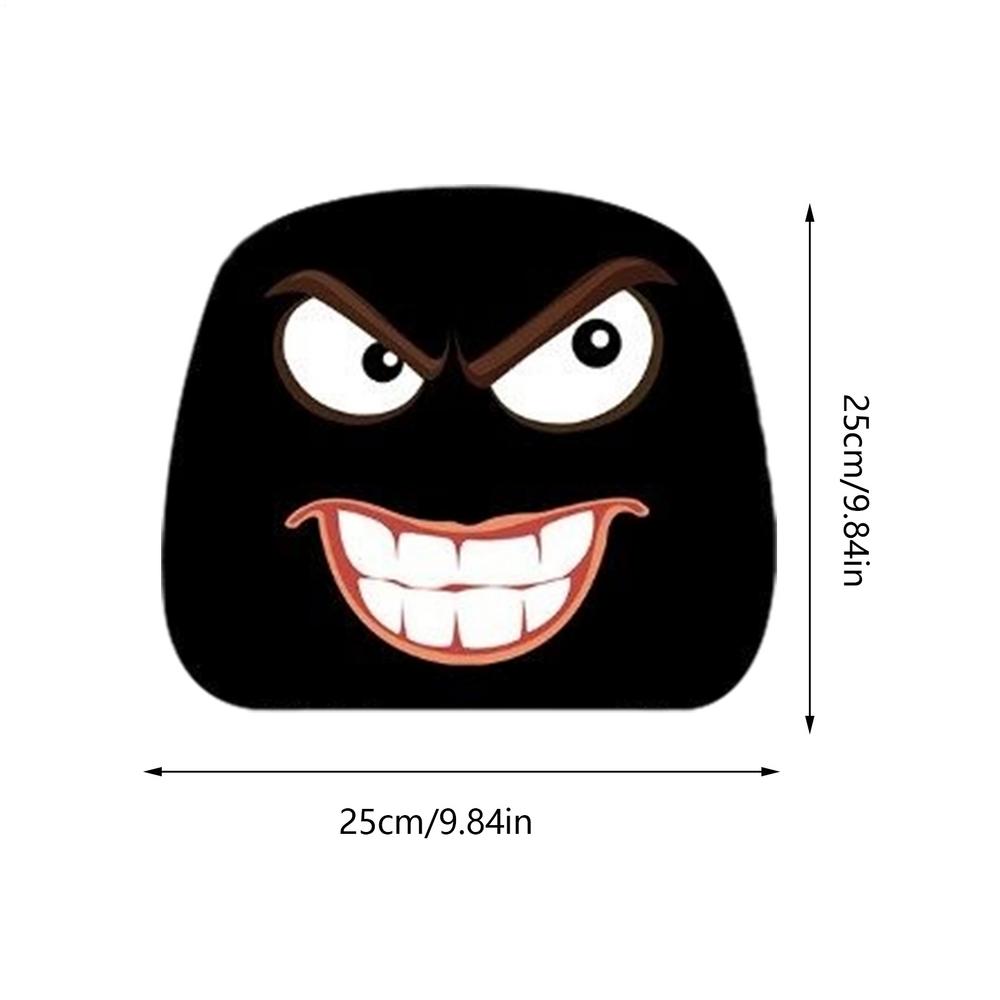 Funny Car Headrest Covers 2-Piece Funny Automobile Head Rest Protector Protector Automotive Decorations For Vehicle Truck RV SUV
