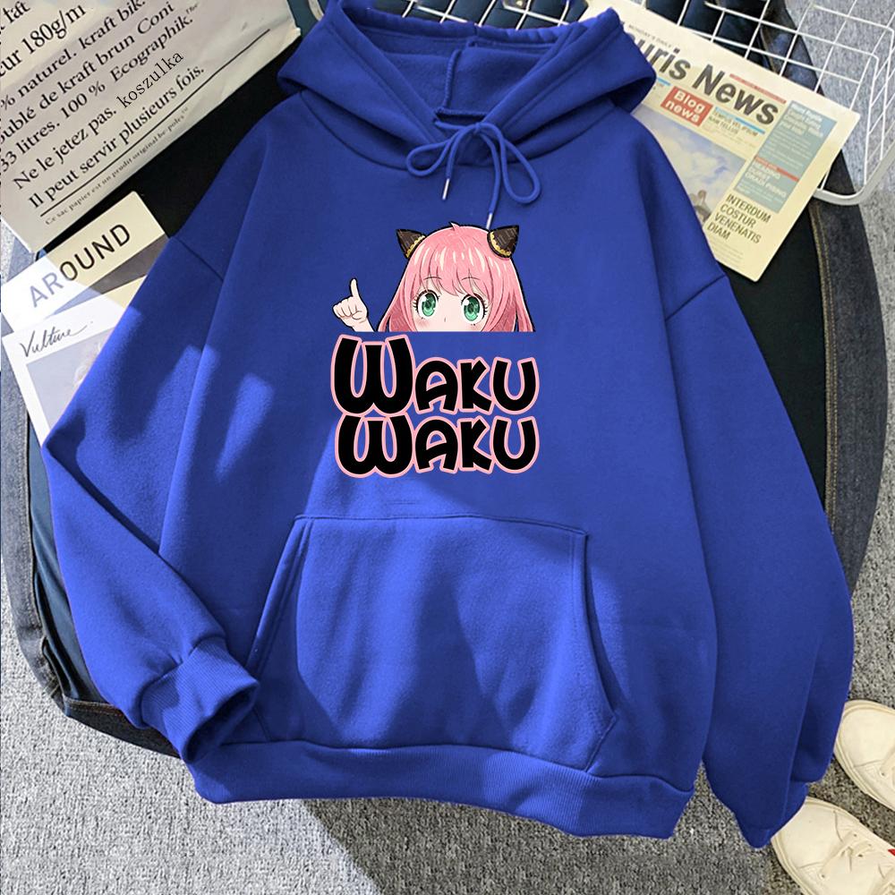 Anime Giapponese Spy X Family Anya Forger Abbigliamento Unisex Felpe con Stampa Grafica Streetwear Harajuku Felpa con Cappuccio Unisex Cartone Animato Kawaii
