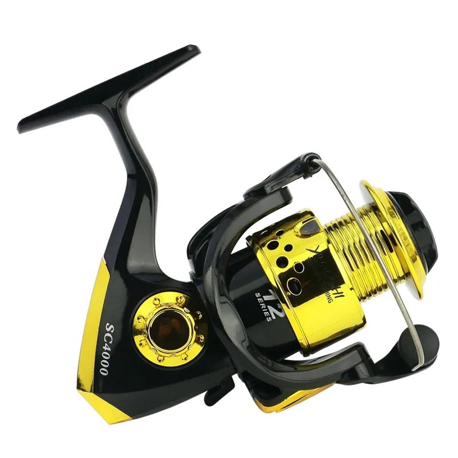 

Новая гальваническая головка для рыболовной катушки с поворотным колесом 5,5:1 Передаточное отношение рыболовной катушки с поворотным колесом рыболовные снасти подходят для различных морских районов 1000 Series золотой