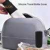 1/6Pcs Silicone Bottle Cover Leakproof Elastic Sleeves Travel Essentials Silicone Bottle Covers Reusable Toiletry