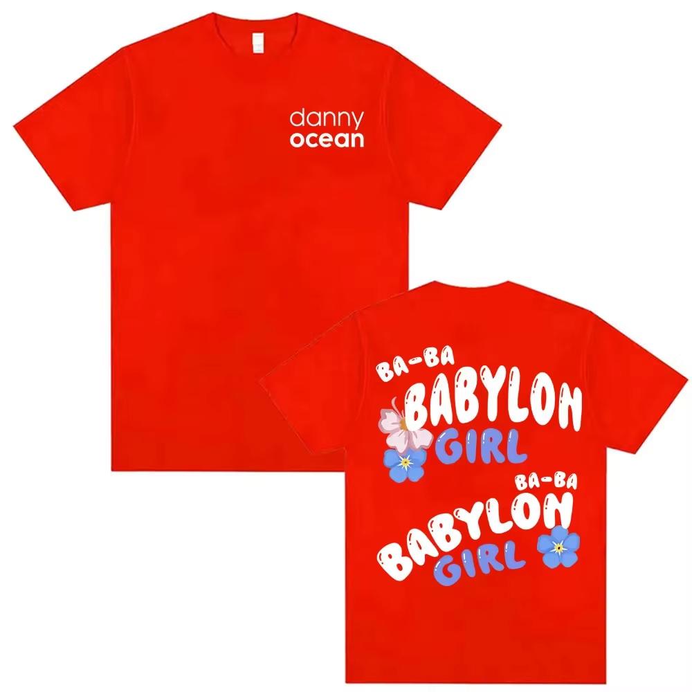 Rapper Danny Ocean Babyloh Girl T Shirts Unisex Women Casual Cotton High Quality Tshirt Vintage Style T Shirt Streetwear