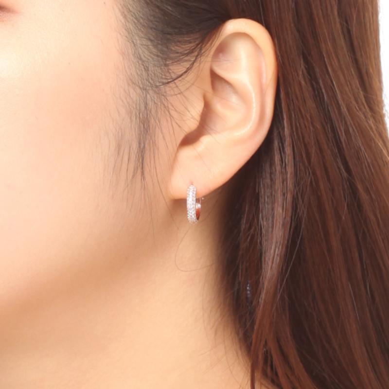 GEIGER Jewelry 18K Daily One-Touch Hoop Earrings (Gold Pin) GI8KPEE012