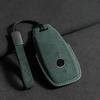 Suede Car Key Case Cover Protector Shell for Mercedes Benz A C E S G Class GLC CLE CLA GLB GLS W177 W205 W213 W222 X167 AMG