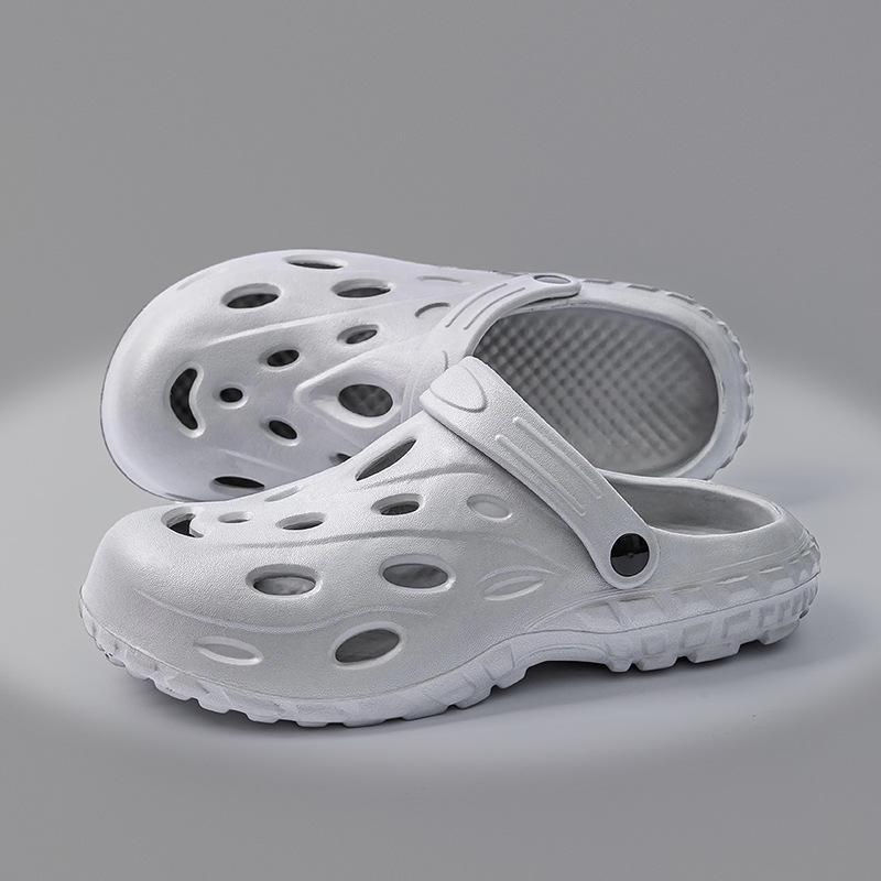 Men's 2024 EVA Anti-Slip Closed-Toe Beach Shoes - Odor-Resistant Summer Slippers for Couples