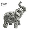 Wealth Prosperity Gift Elephant Figurine Luck Charm Sculpture Versatile Indoor Outdoor Decor for Statue Car Tabletop Entryway Living Room