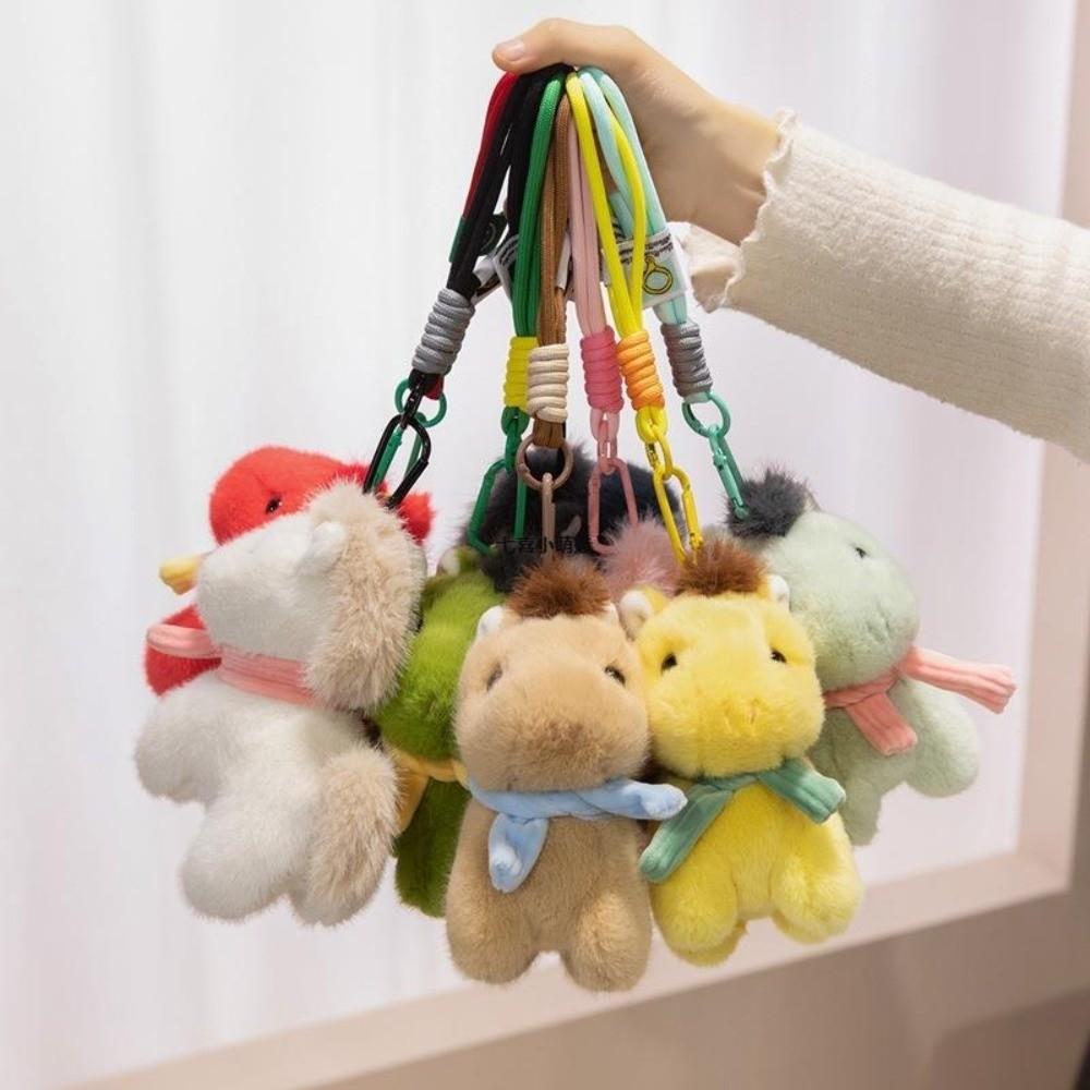 Stuffed Horse Stuffed Toy Keychain Keyring Simulation Horse Toy Keychain  Birthday Gift