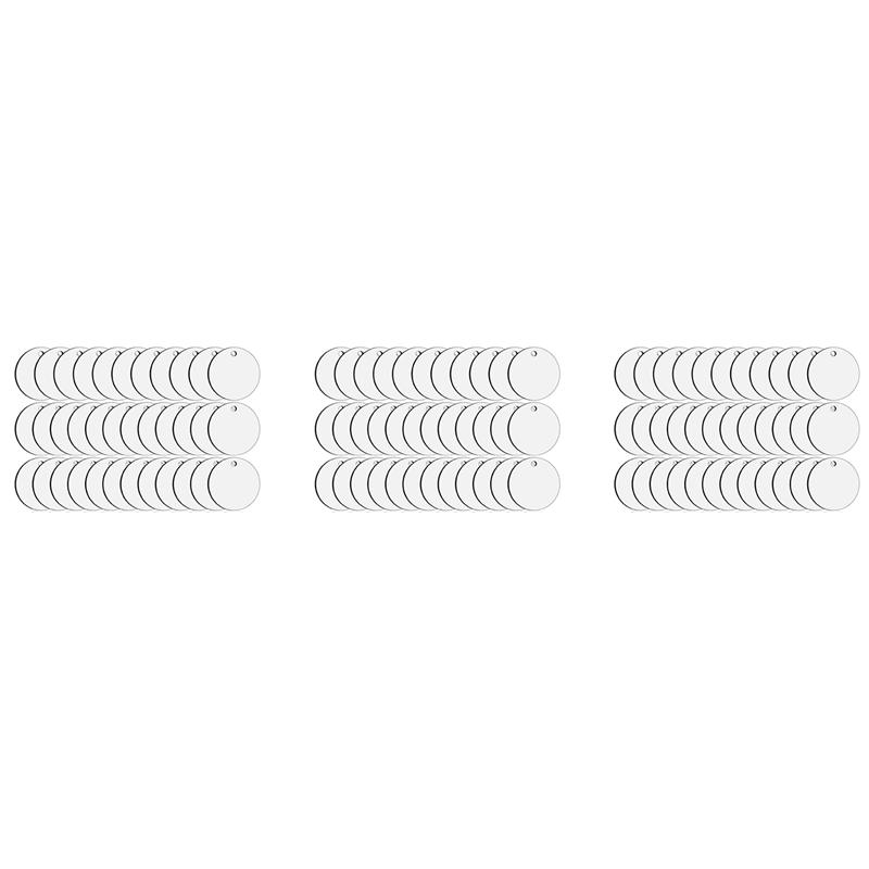 VOFUN-105 Pieces Sublimation Ornament Blanks, Round Blank Sublimation Ornaments Sublimation For Christmas Tree, DIY Handmade