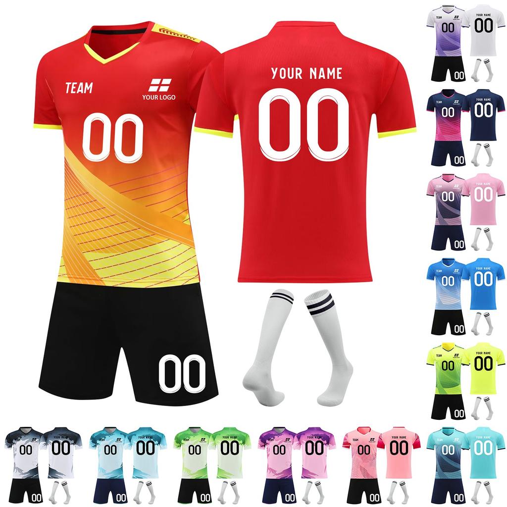 Football Jerseys Football Uniforms Shorts Socks Set Shorts Socks Adult Children Sizes Outfits