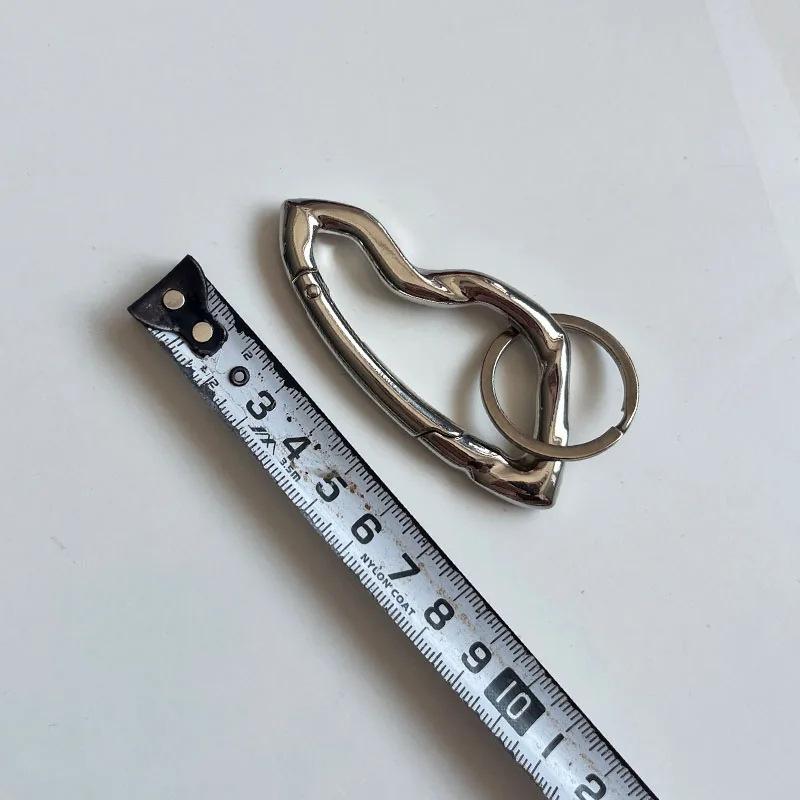 Zinc Alloy Bag Charm Trinkets Keychain Cross Carabiner Keychain Camping Hiking Outdoor Climber Waist Pendant Accessories Gift
